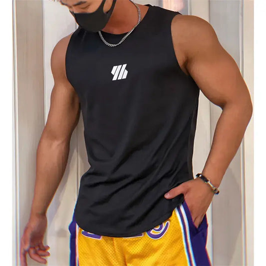 2023 newest Summer Gym Vest High Quality mesh Shirt Sleeveless T-shirts